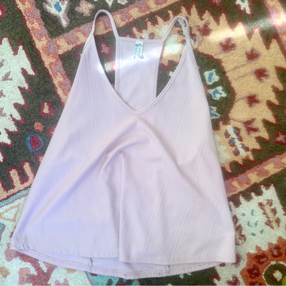 Women's Light Pink Tank Top Free People Slinky